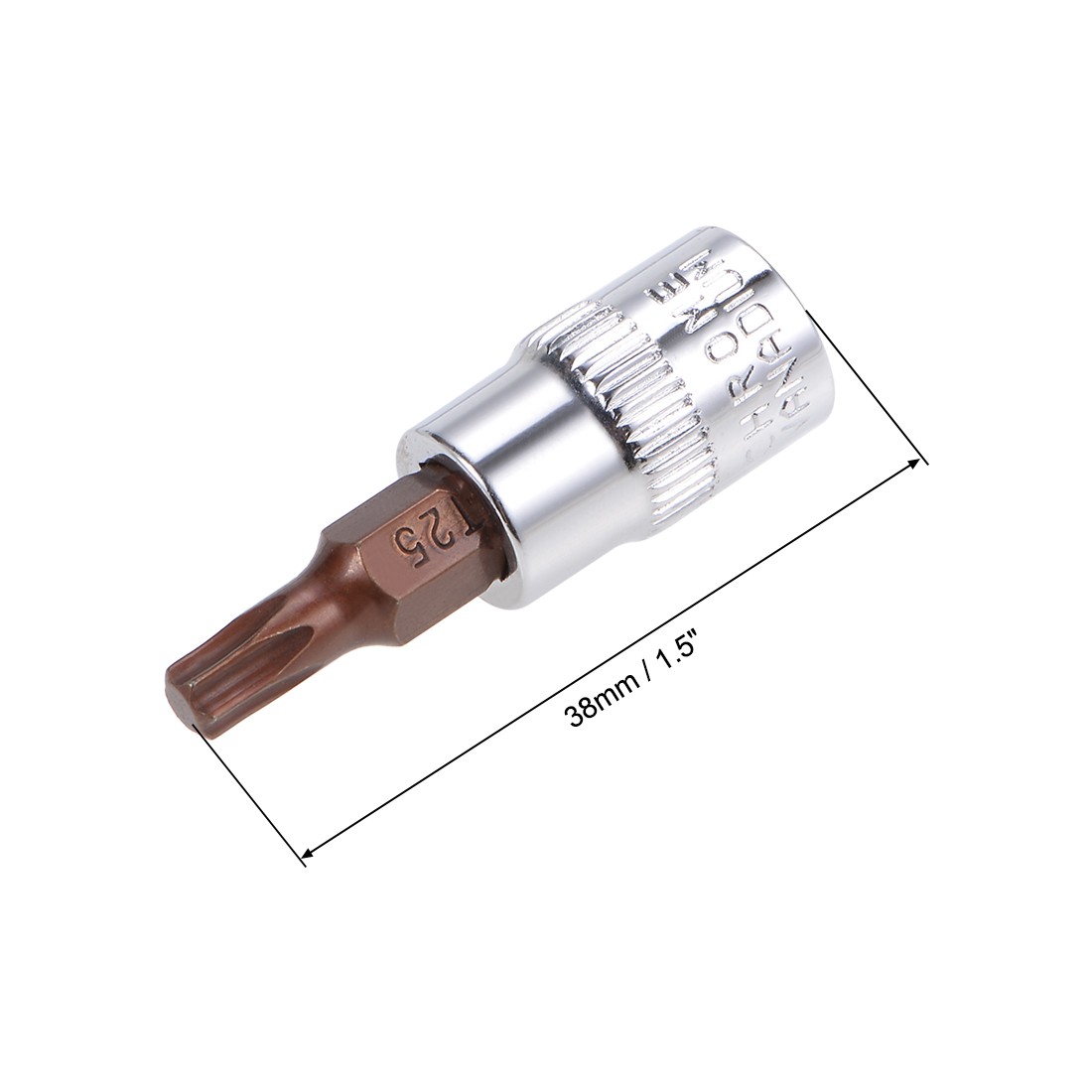 3pcs 1/4″ Drive x T25 Torx Bit Socket S2 Steel Bits CR-V Sockets 38mm Length