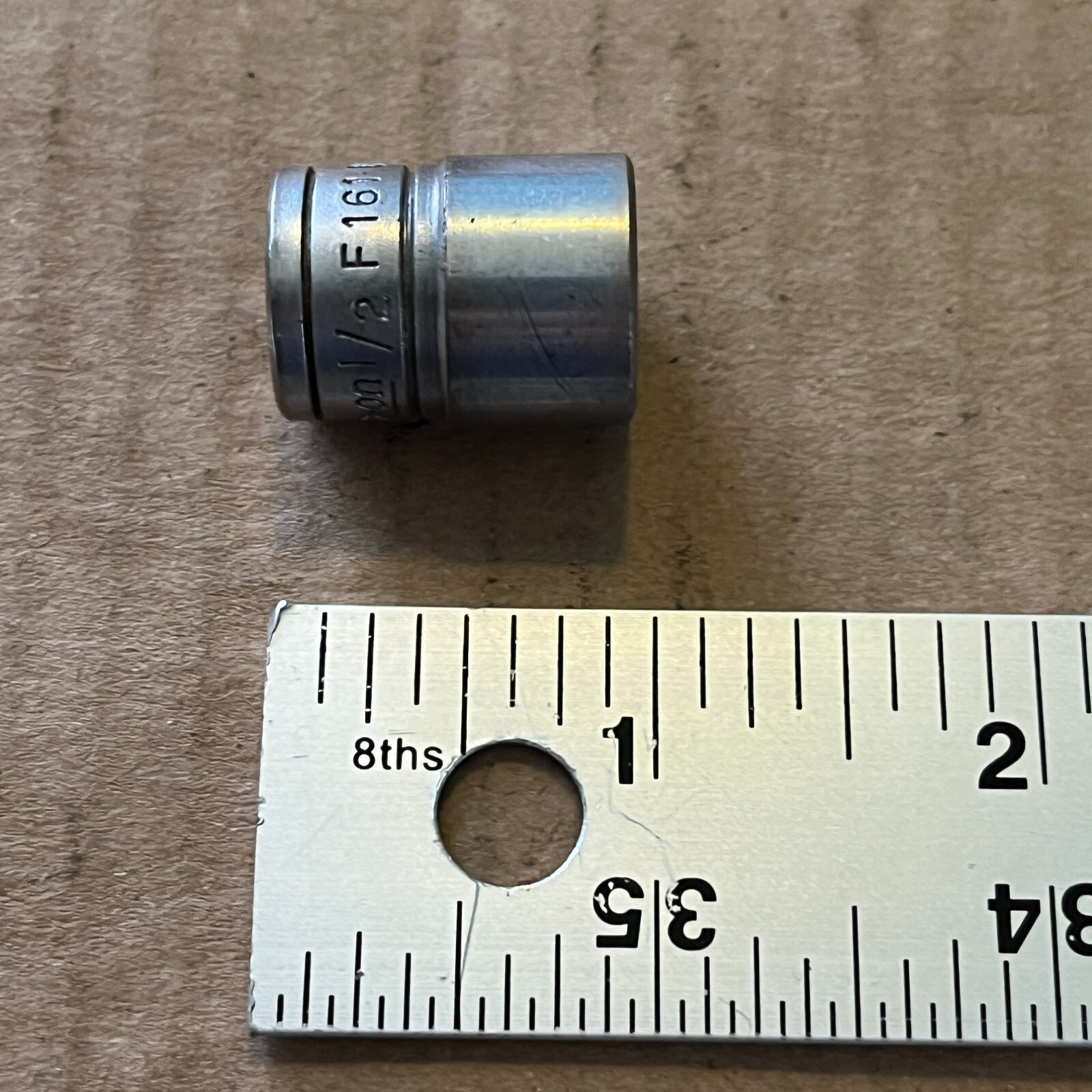 Snap-On F161 Shallow Socket 1/2″ SAE 12 Point 3/8″ Drive