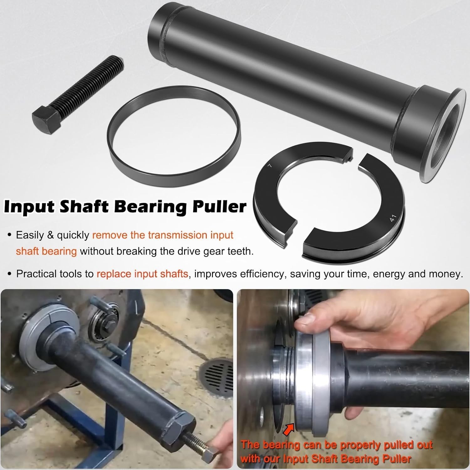 Eaton Fuller Input Shaft Bearing Puller Tool for 1-3/4″ & 2″ Shafts 4308011