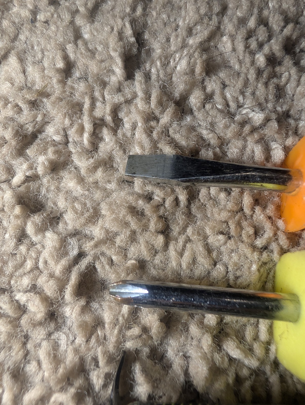 SNAP-ON TOOLS STUBBY SCREWDRIVERS ORANGE SDD1 FLAT TIP SDDP2 #2 PHILIPS OEM