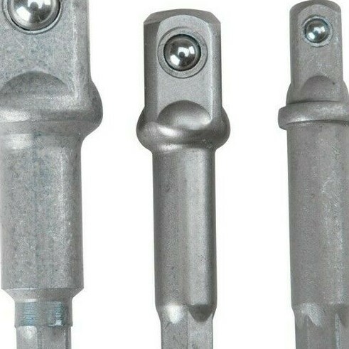 3 PIECE HEX SHANK DRIVER SET SOCKET DRILL IMPACT STEEL 1/4 3/8 1/2 QUICK RELEASE