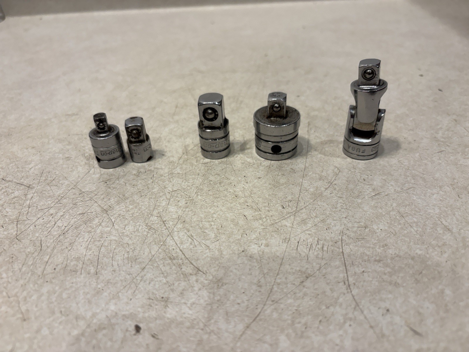 SNAP ON Adapters 1/2- 3/8, A-4, 3/8 – 1/2″ A-2, 3/8-1/4 TM1, 1/4-3/8 TA8, & FU8A