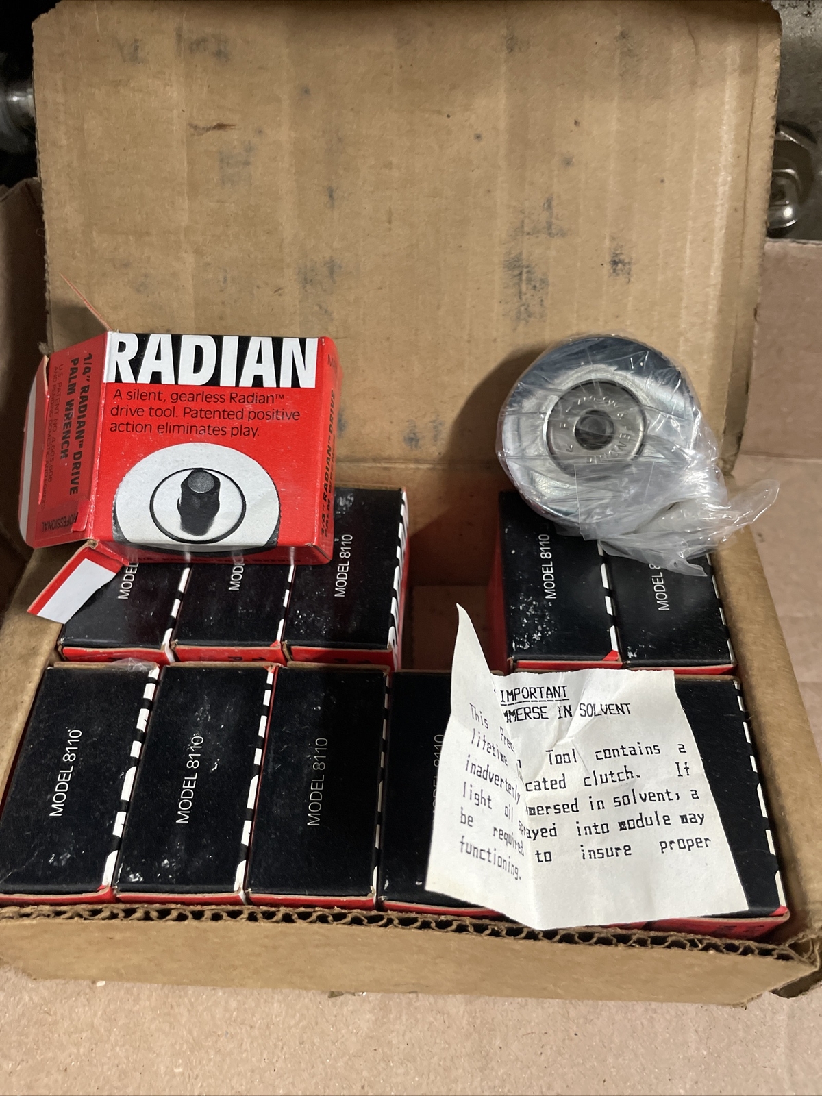 Radian 1/4” Silent Palm Ratchet Wrench USA NOS Box Of 12 (ST124)