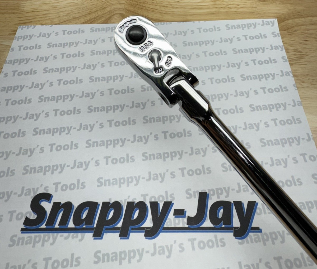 Snap-on Tools 3/8″ Drive POWER BLUE X-Long Quick Release Flex Ratchet FHRLLF80