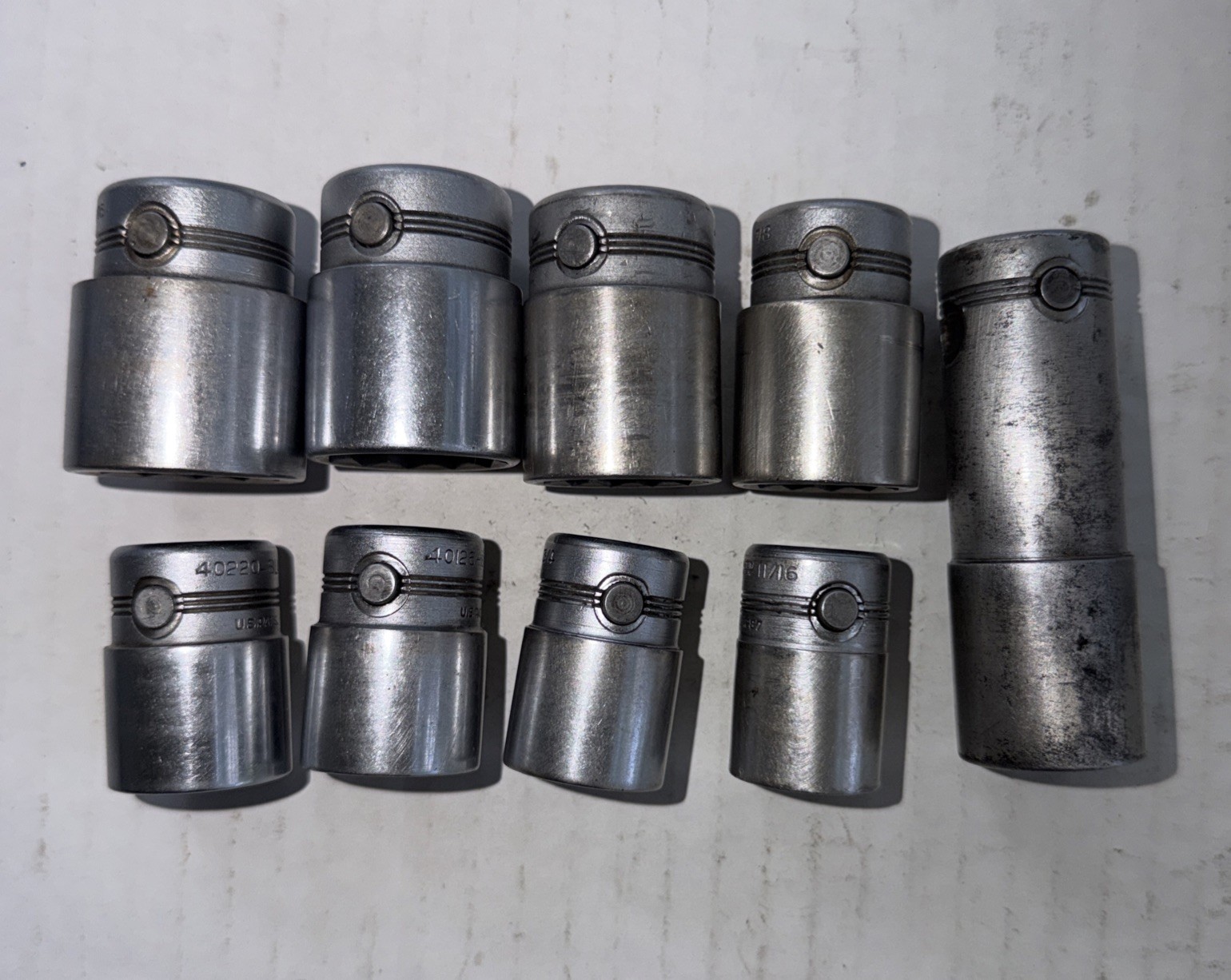 Blackhawk USA 1/2”Dr SAE 9PC Socket Set 12 PT”11/16”TO”1-1/16 Vintage