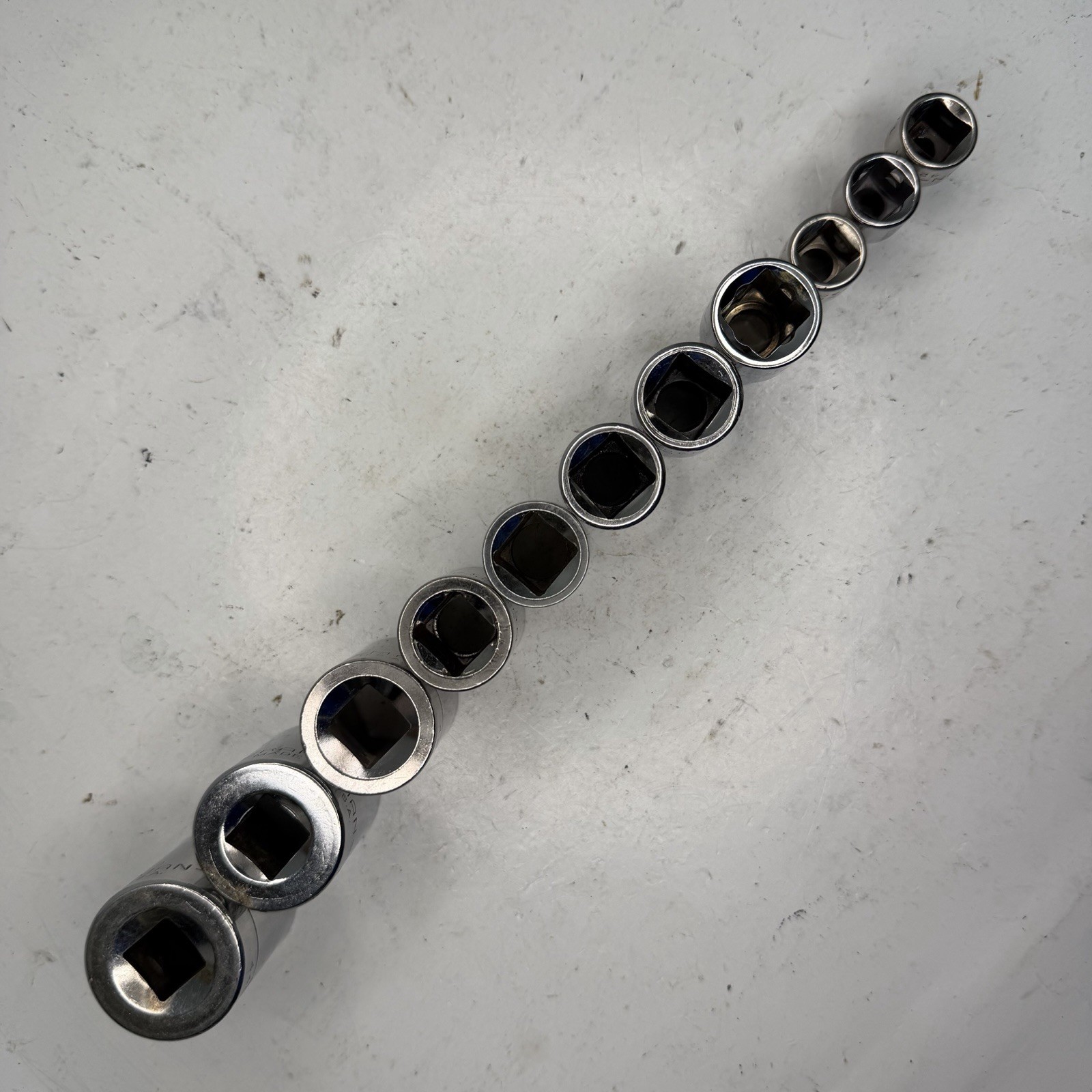 Craftsman Socket Set 11 Pc 1/2″ and 3/8″ Drive SAE 6 Point, 1″ – 1/4″ USA