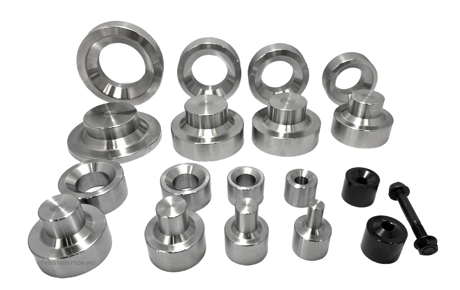 Dimple Dies Set 9 Pieces 1/2″ 3/4″ 1″ 1 1/4″ 1 1/2″ 1 3/4″ 2″ 2 1/2″ Dzus