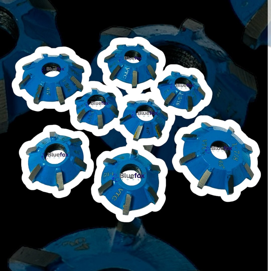 Large Carbide Mounted Valve Seat Cutter Set 30 45 70 (20 Degrees) BLUEFOXTOOLS