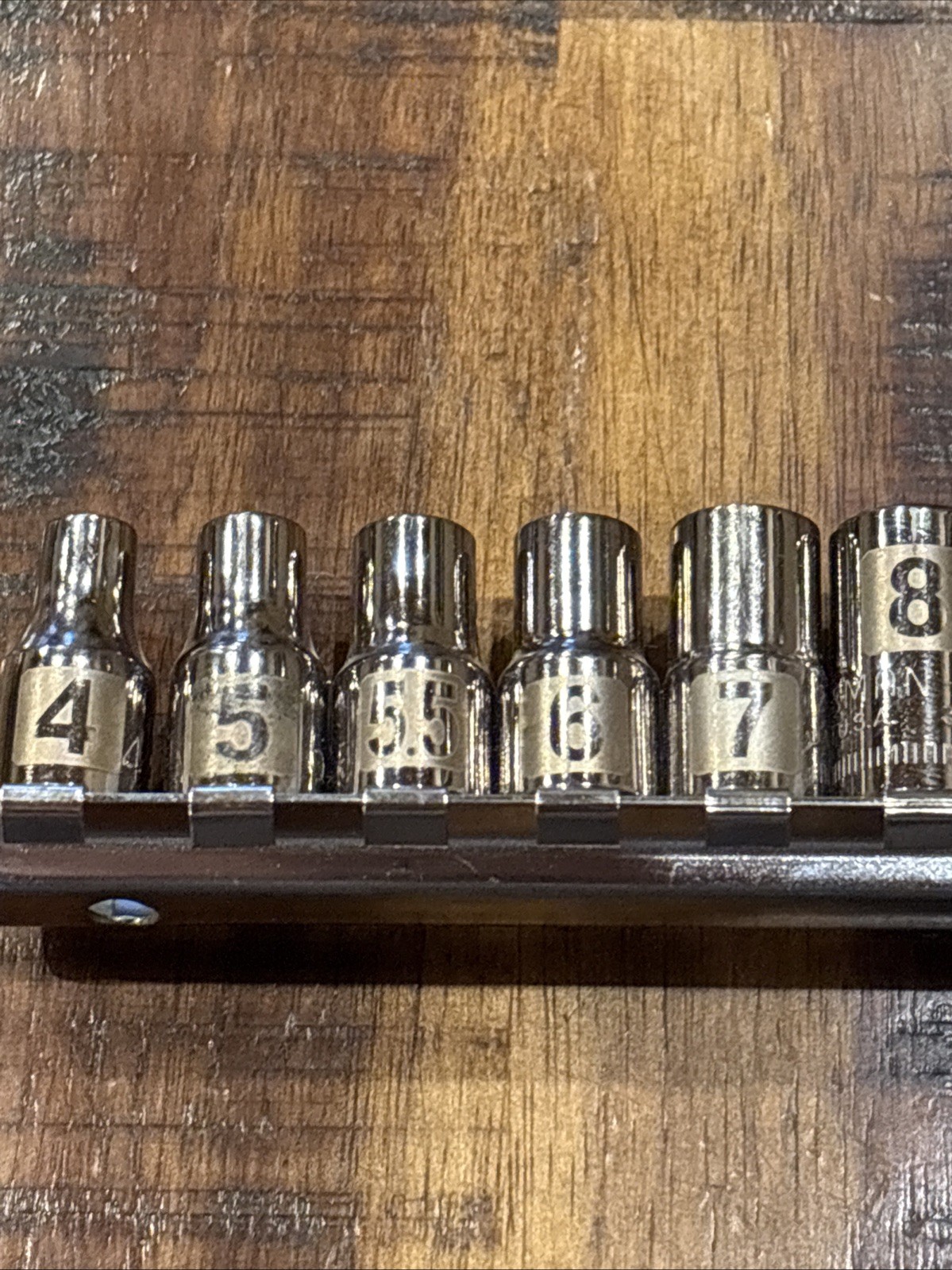 Craftsman 1/4” Laser Shallow Socket Set 4mm – 14mm 1/4” Drive 6pt 12pc USA NOS