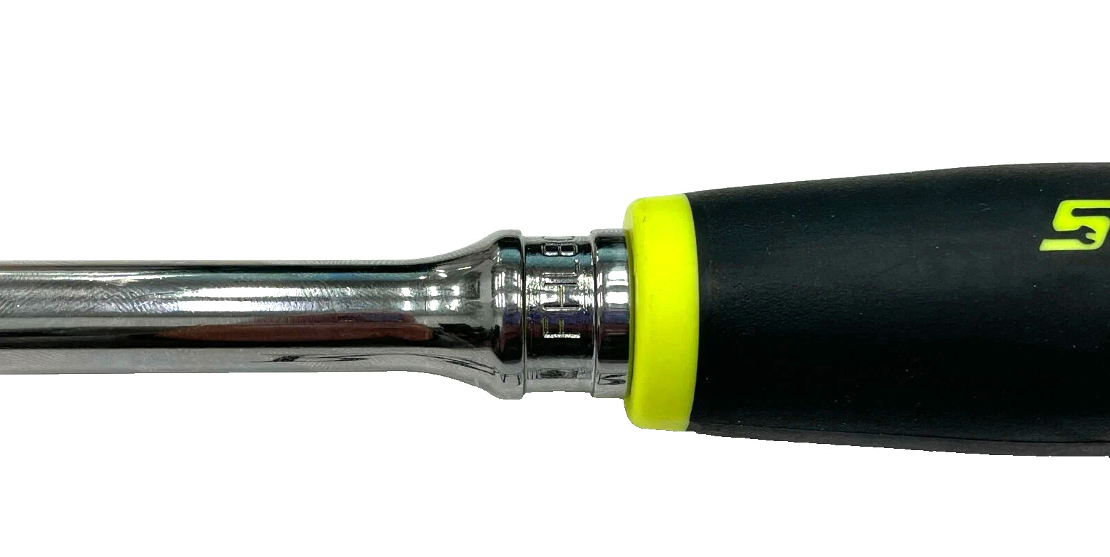Snap-on Tools USA NEW 3/8″ Drive HIVIZ Soft Grip LONG Fixed Head Ratchet FHL80HV