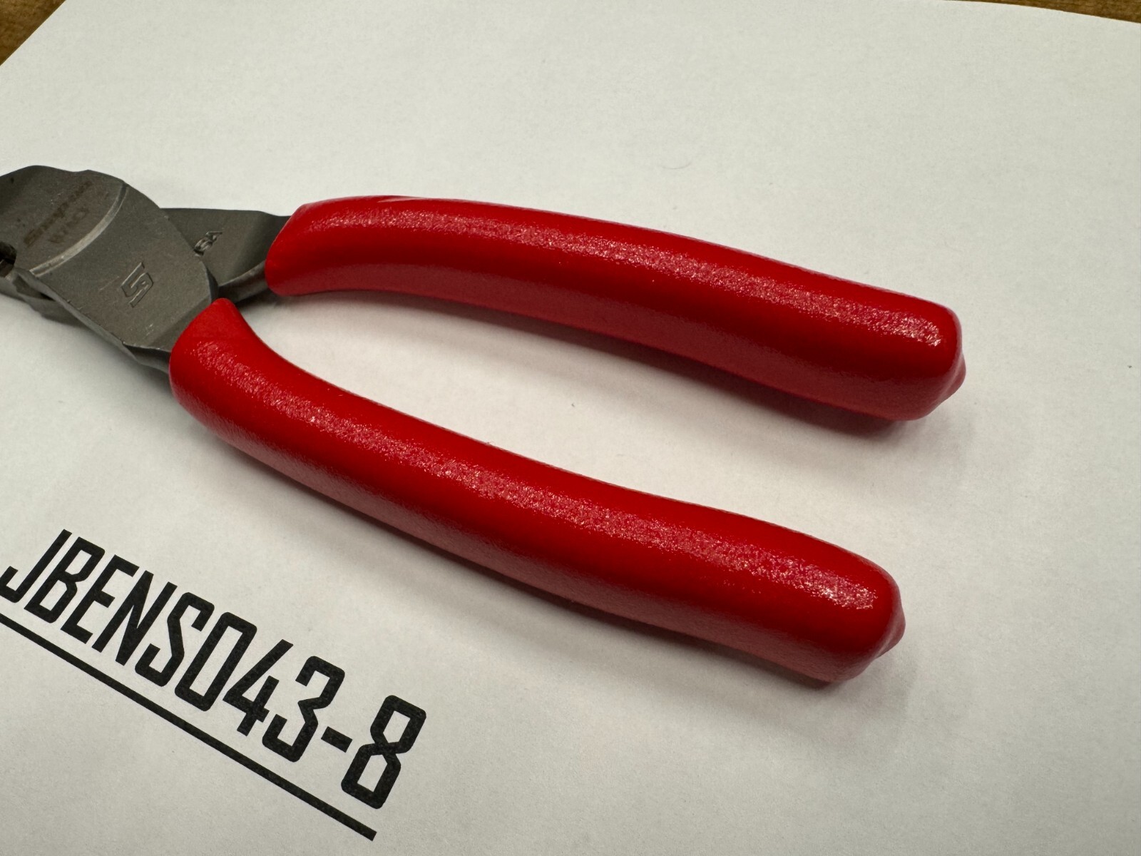 Snap-on Tools USA NEW RED Soft Grip 7″ Diagonal Cutter Pliers 87ACF