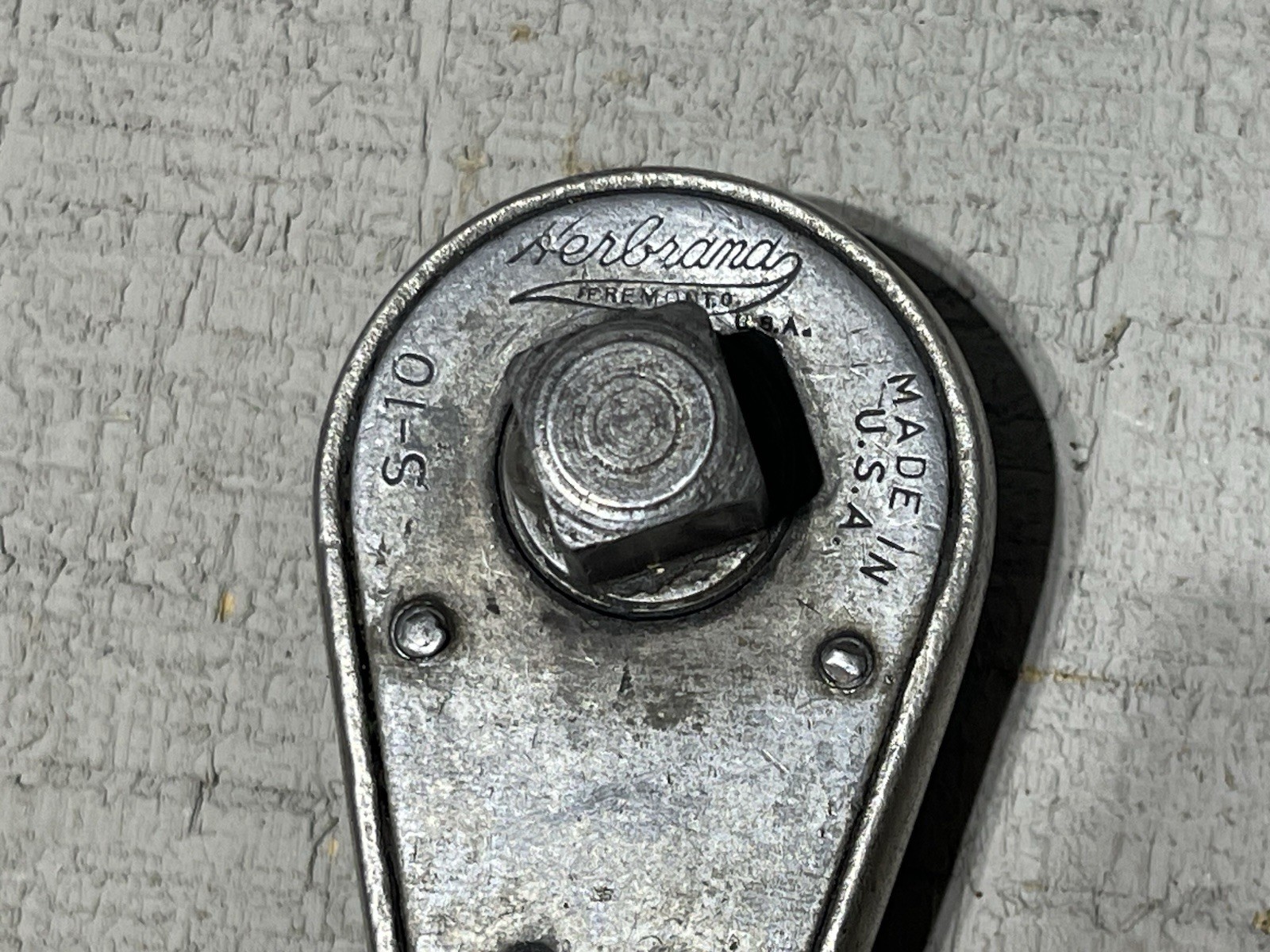Vtg Herbrand S-10 1/2″ Drive Rachet Slide Shift Selector Van-Chrome 1940’s USA