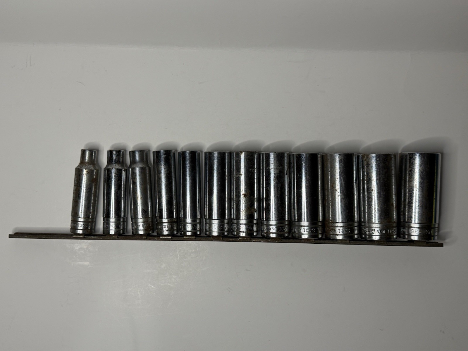 Snap On Sockets 1/2 Drive 12 Point S121-S361 3/8”- 1 1/8” 12 Sockets