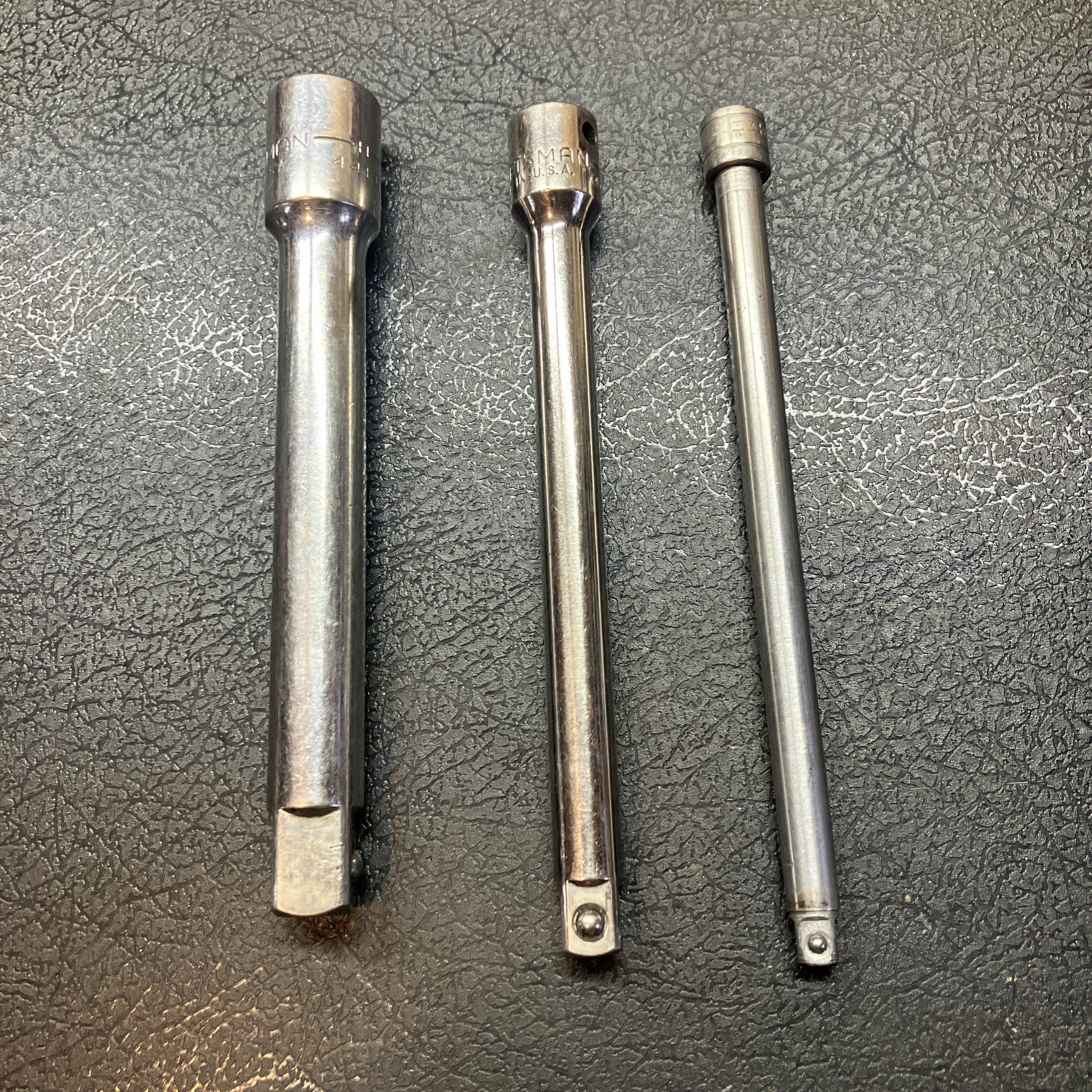 3- 6” Extensions 1/2”& 3/8” H Craftsman & 1/4”Walden Fair To Good Condition