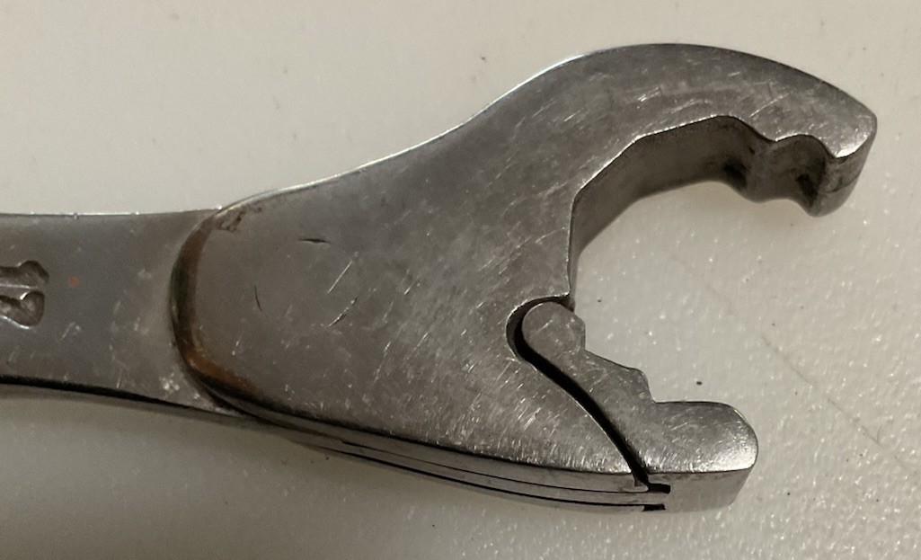 Chicago Alden 15mm 17mm Ratcheting Wrench Patented