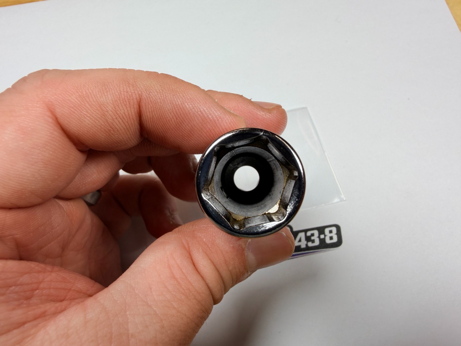 Snap-On Tools USA NEW 3/8″ Drive 17mm Metric 6pt Deep Chrome Socket SFSM17