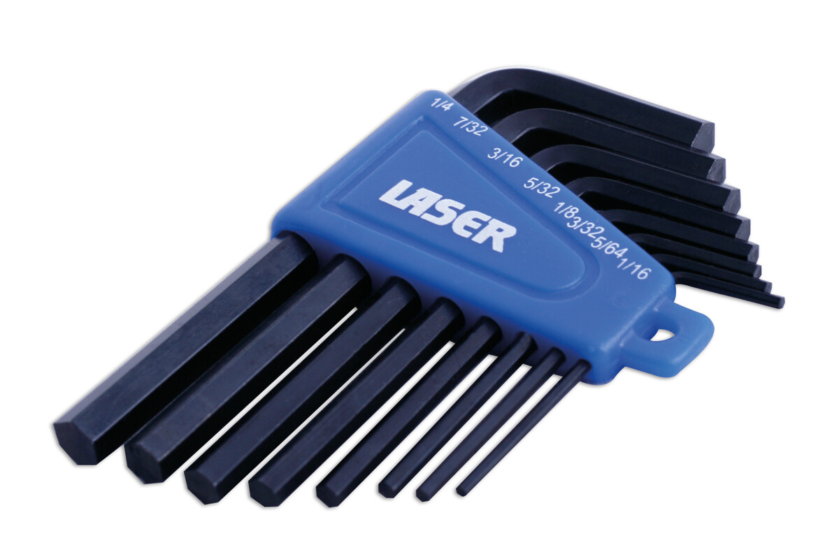 Laser 0267 8 Piece Imperial Hex Key Set