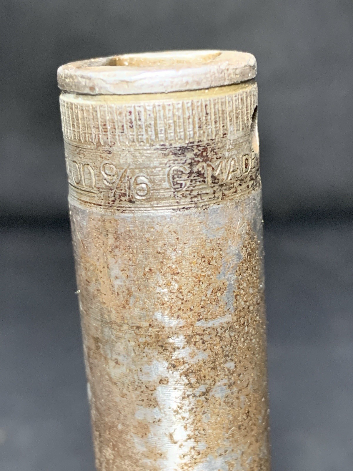 Vintage 1945 Snap-On Tool S180 «G» Government 9/16” Socket 1/2” Drive 12 Pt.