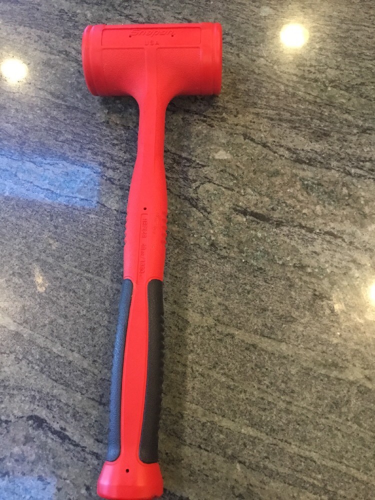 Snap-On hbfe48 dead blow 48-ounce soft grip hammer red