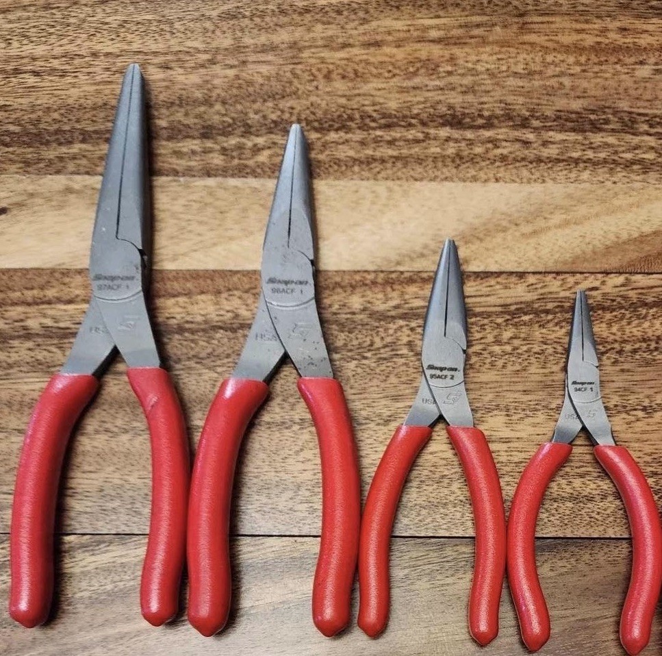 *NEW * Snap On Tools 4 Pc Plier Set – 94ACF 95ACF 96ACF 97ACF