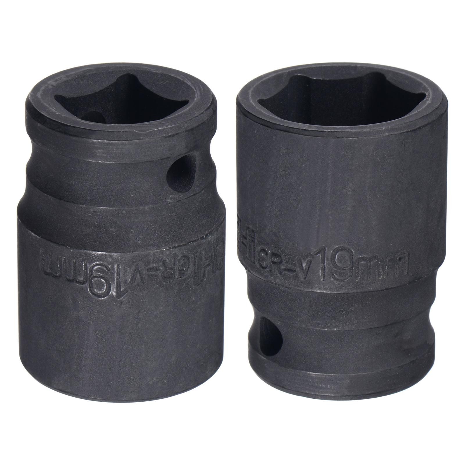 1/2″ Drive 19mm 6-Point Impact Socket CR-V 1.54″ Shallow Metric Sizes