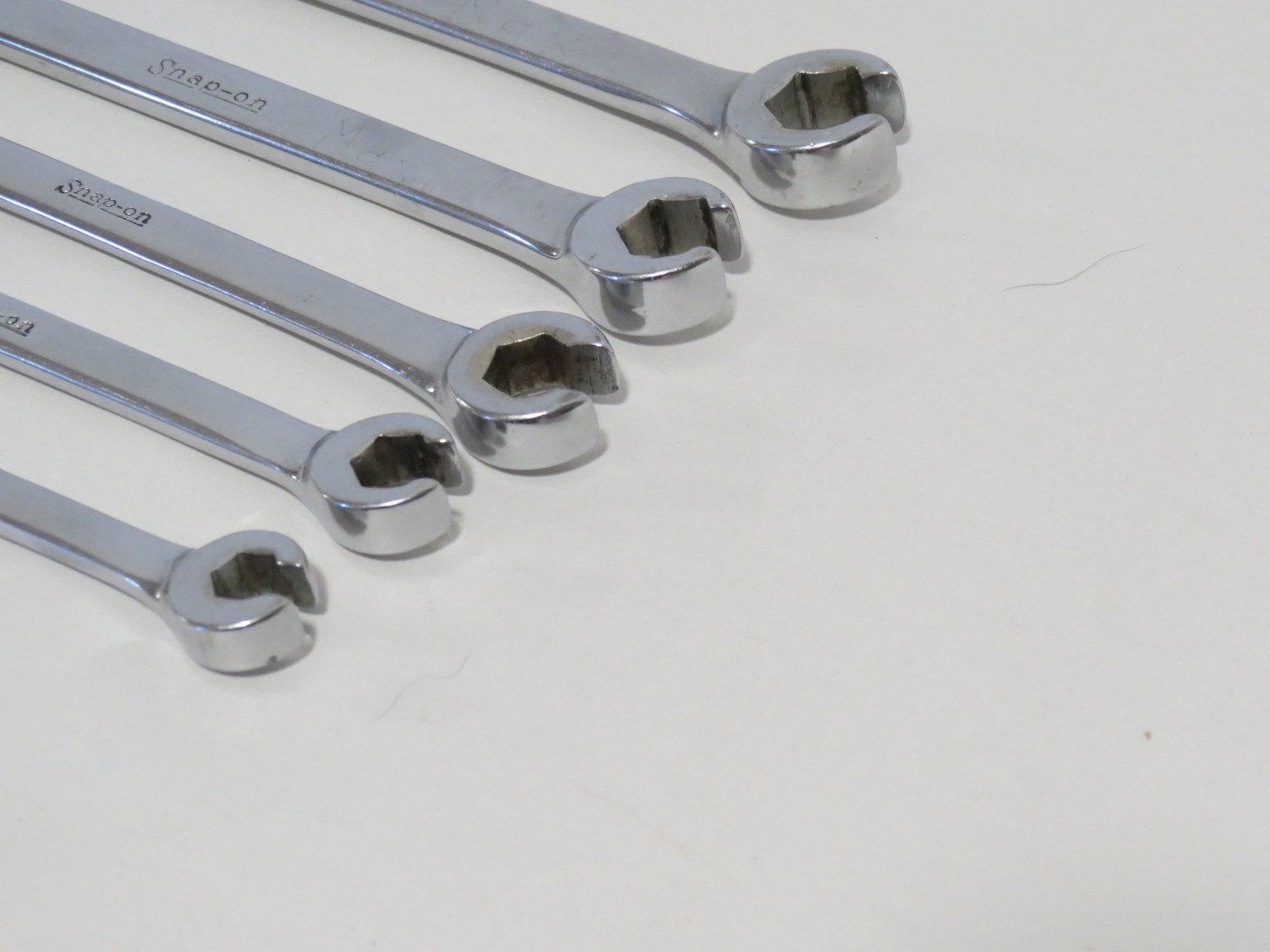 Snap-On Open End Set of Flare Nut Wrenches 5 Pieces RXS Series SAE 5/16 – 9/16