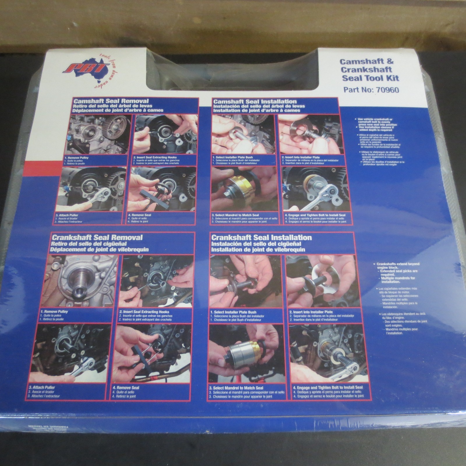 Crankshaft & Camshaft Seal Tool Kit PBT – 70960