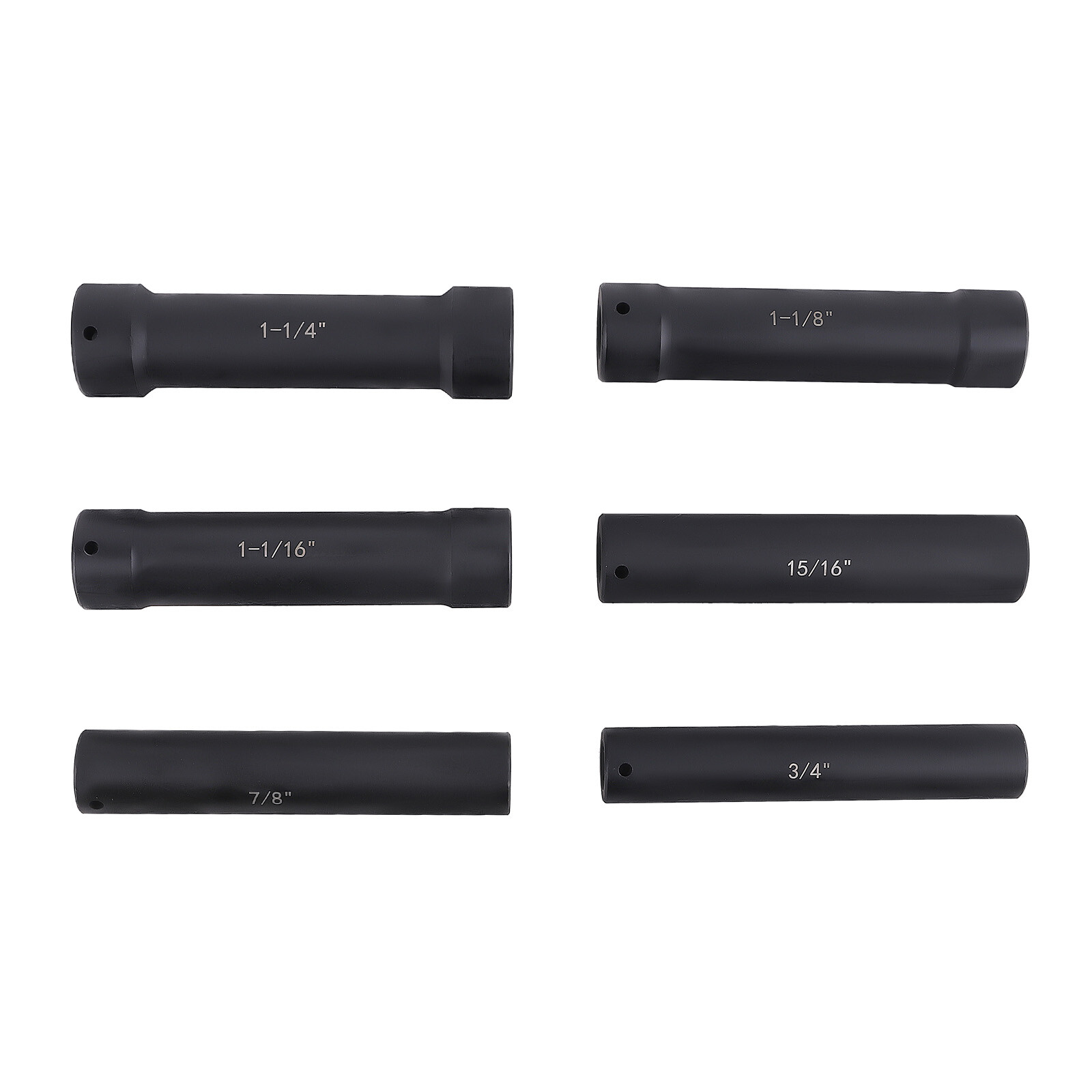 6* 1/2 Inch Drive Heavy Duty Extended Length Extra-Deep Length Impact Socket Set