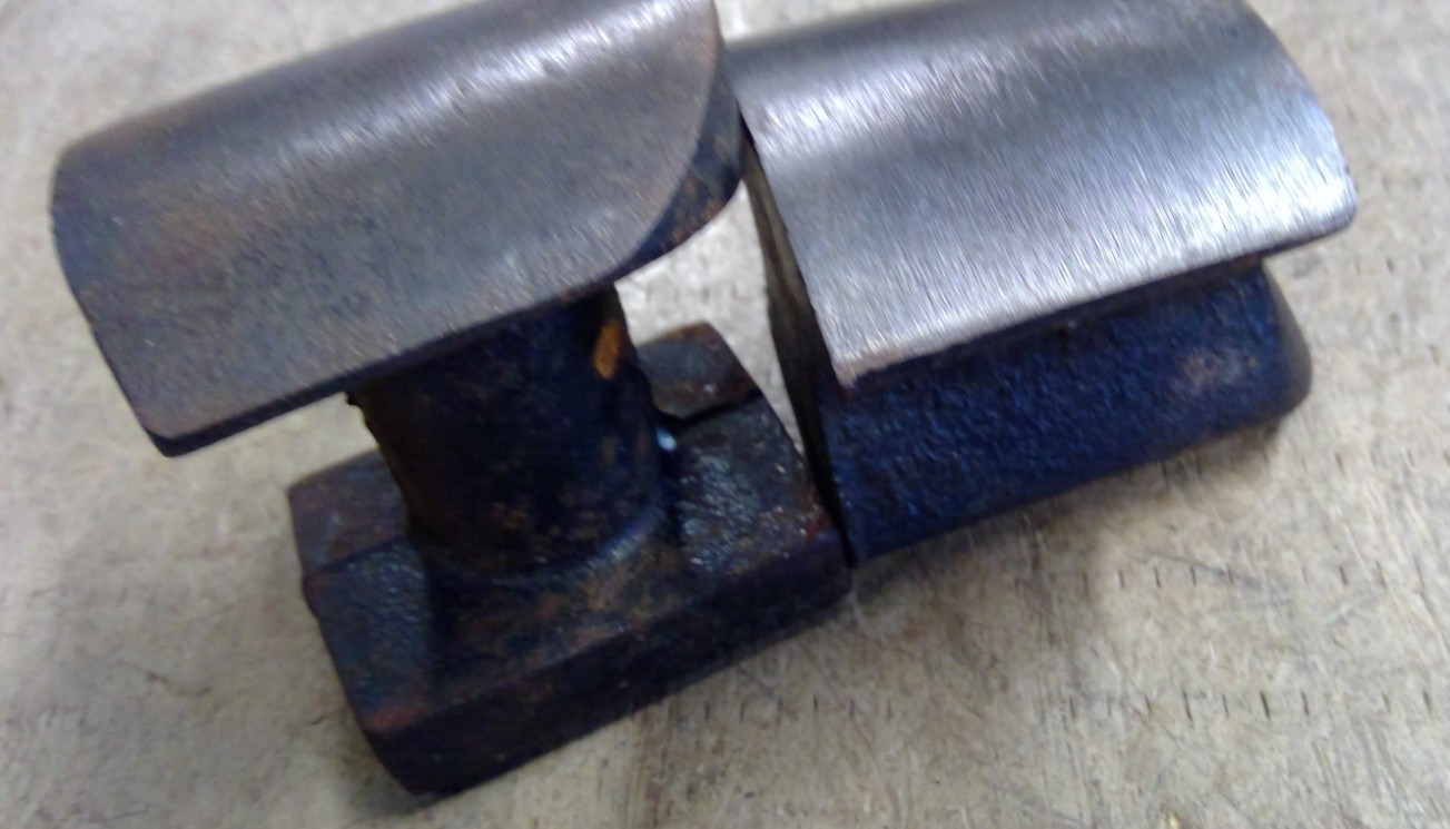 Vintage Used Auto Body Dolly Anvils 2 Piece Lot Unbranded Sheet Metal Tools