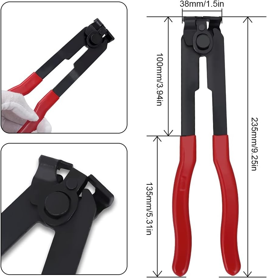 For Auto/ATV CV Joint Axle Boot Clamp Pliers Tool with 20 Crimp Bands -Ear Ty…