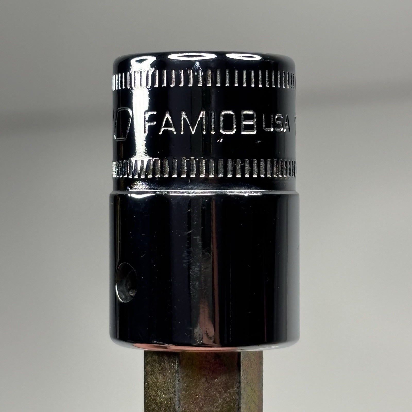 NOS Snap On FAM10B 3/8 Dr Metric 10mm Standard Hex Bit Socket Driver USA 1995