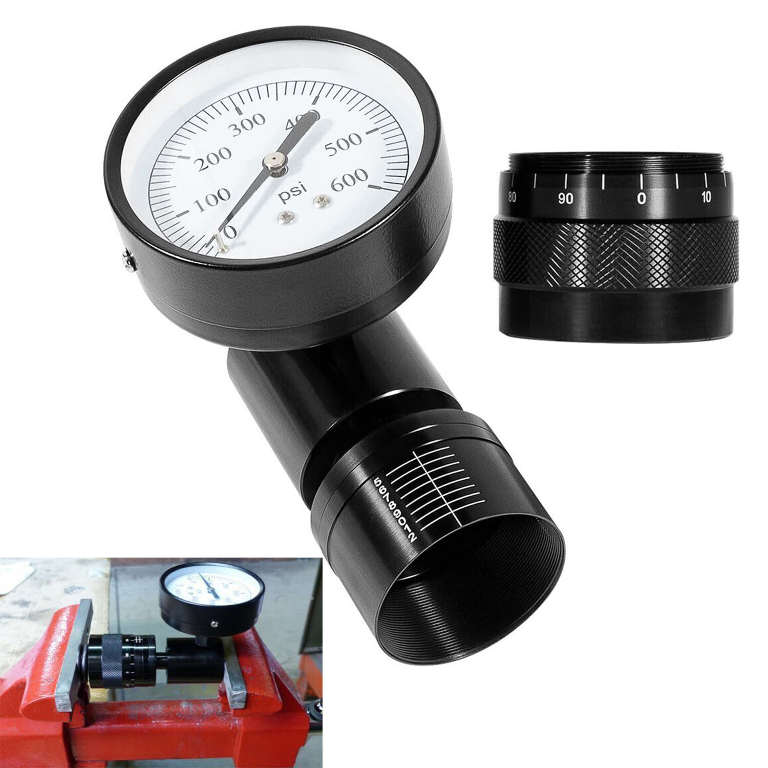 66841 Mini Valve Spring Tester & Measuring Combo for Vise with Height Micrometer