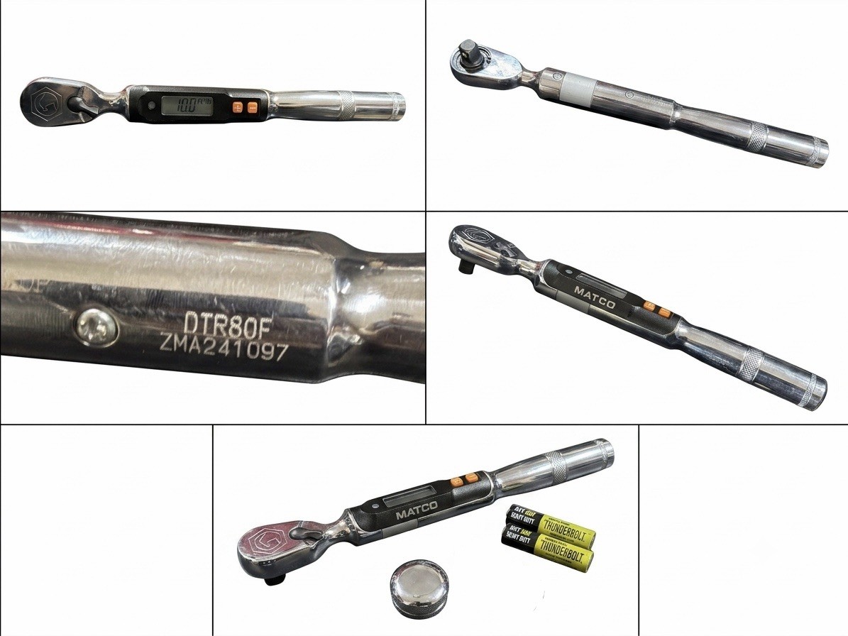 Matco DTR80F 3/8 in Electronic Digital Ratcheting Torque Wrench Reversible
