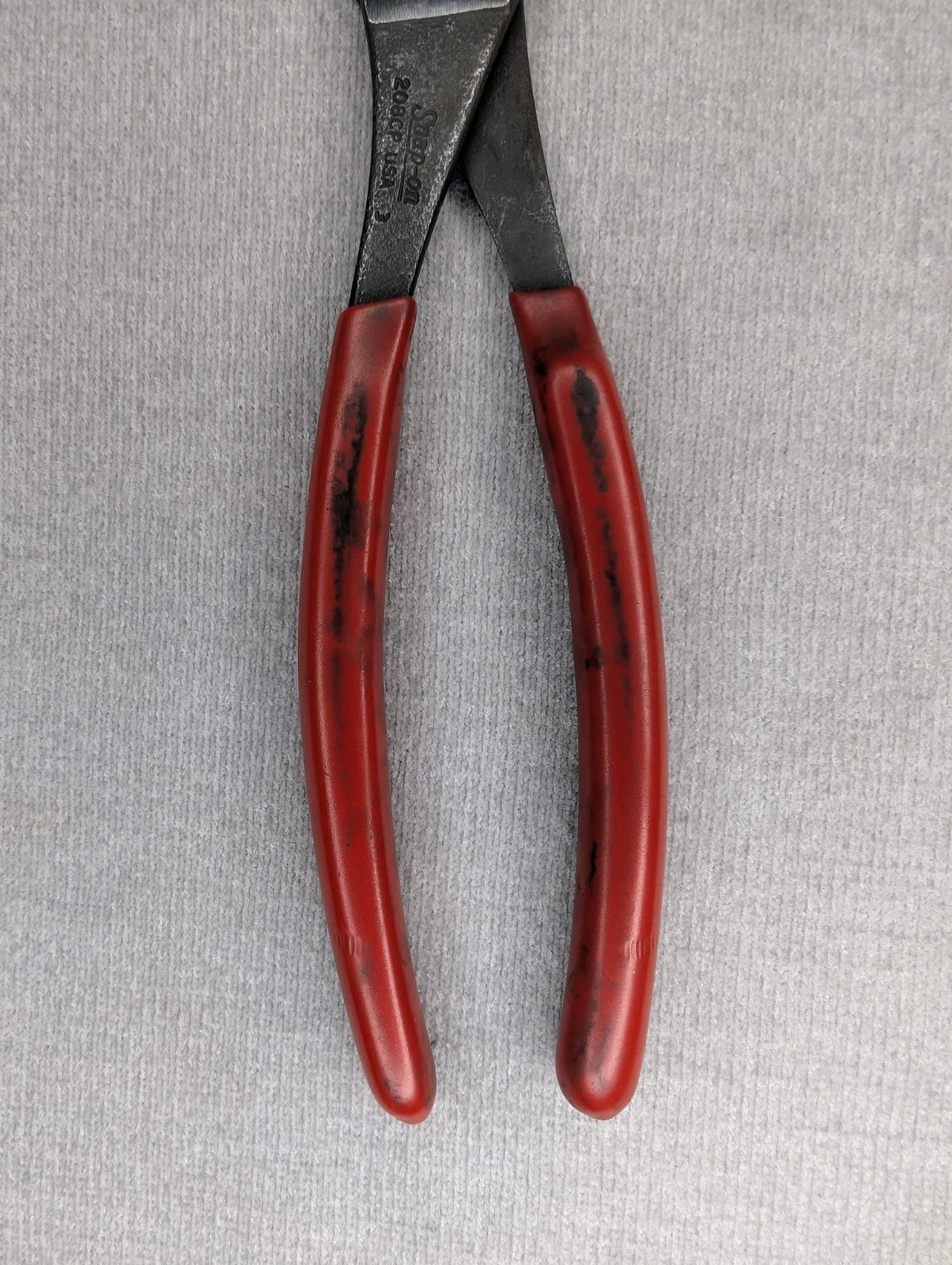 Snap-on 208CP Angled Nose Battery Terminal Cushion Grip Pliers Made in USA M0733