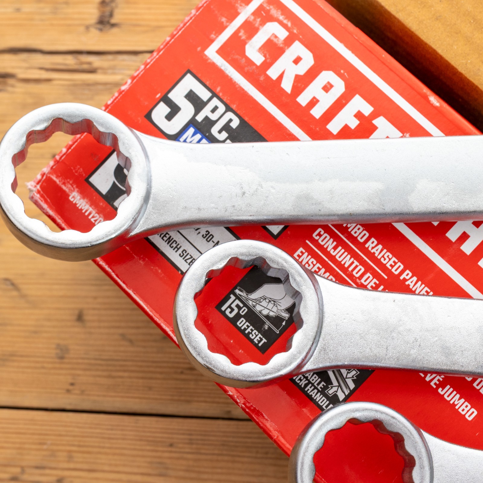 Craftsman Jumbo Raised Panel Spanner Set 23mm, 24mm, 25mm, 27mm, 30mm CMMT12055