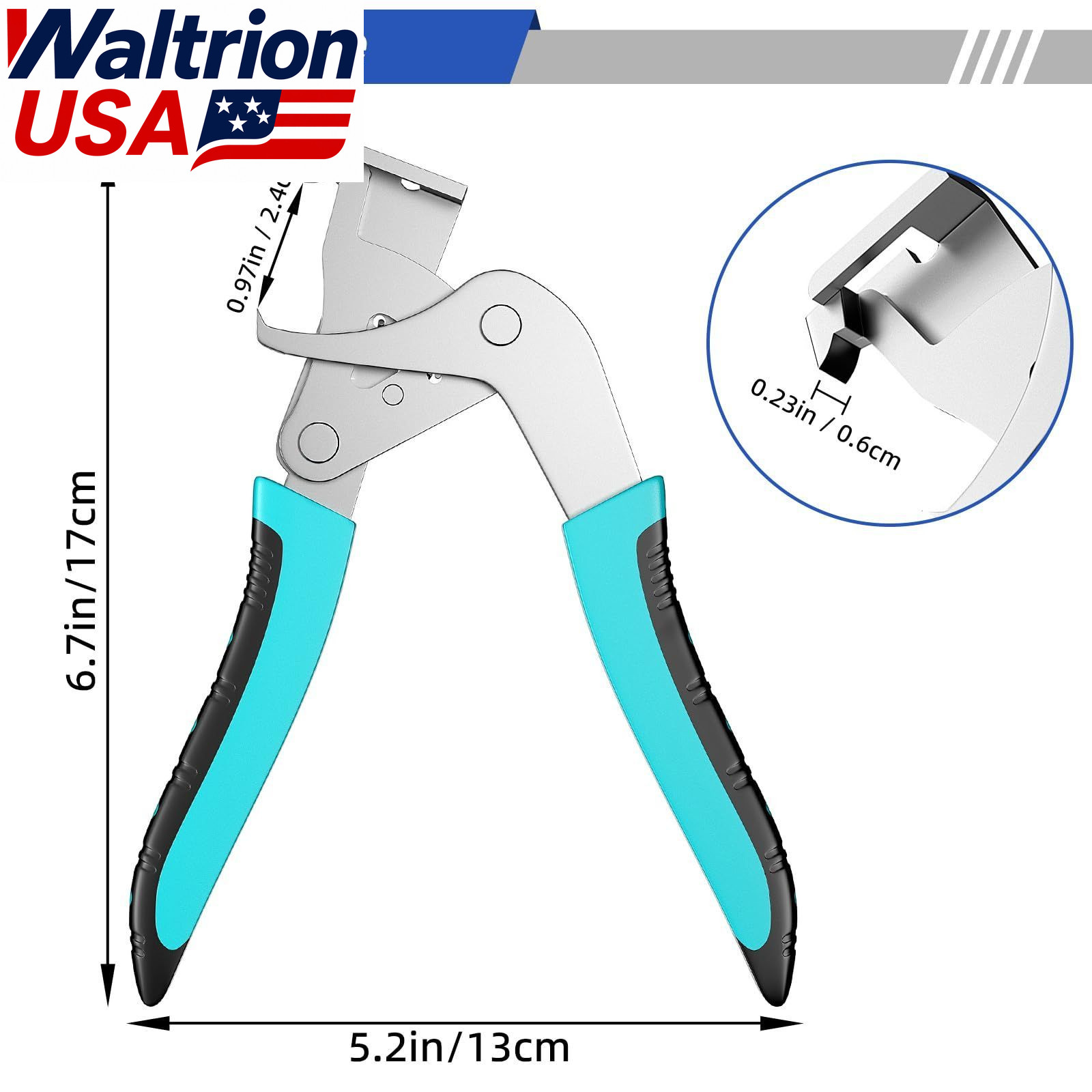 BURMONG 1 Pack Metal Car Clip Pliers Disassembly Tool, Professional Auto Blue