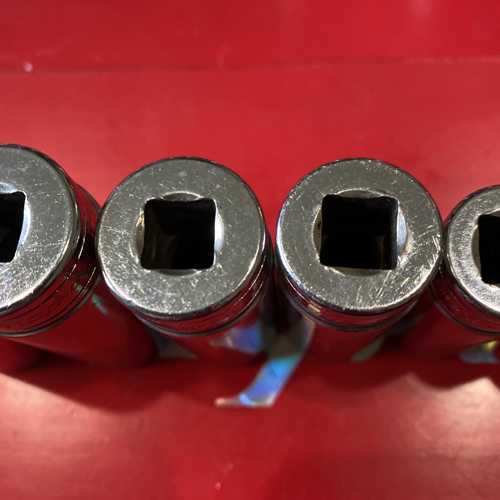 SNAP ON 7 SOCKETS 3/8″ DR SF141-SF281 Missing SF181 12 Point SAE Deep Socket Set