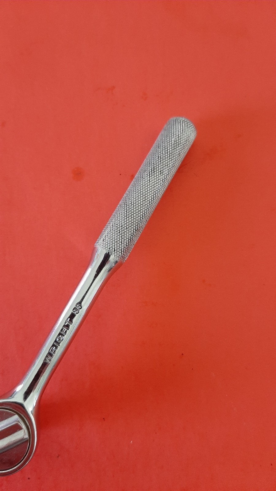 Nice Vintage Wright Tools No. 2400 Chrome Reversible Ratchet 1/4″ Drive USA Tool