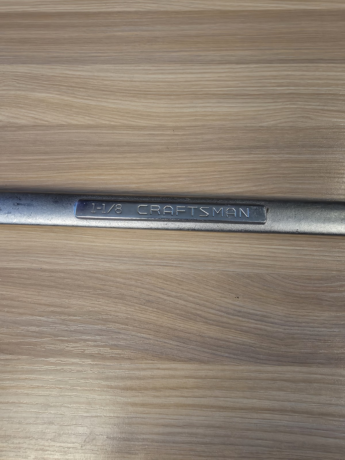 Craftsman V 44707 1-1/8 in SAE Combination Wrench 12 Pt Forged USA Vintage 15″