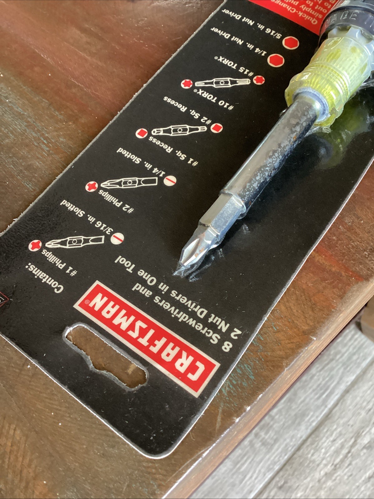 Craftsman USA 10-in-1 Screwdriver Cushion Grip Pratt Read 47480 NOS