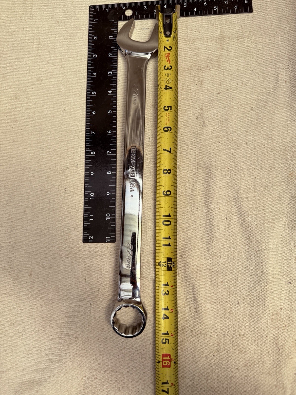 Snap-on 27 mm 12-Point Metric Combination Wrench OEXM270 USA