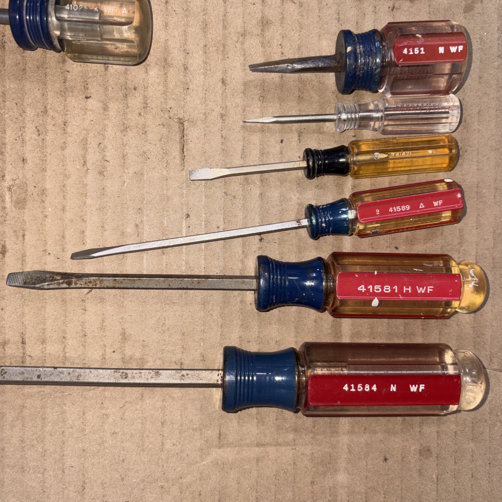 Vintage Craftsman 14 Piece Philips, Flat-Head, Scratch Awl, Finger Bit Drive