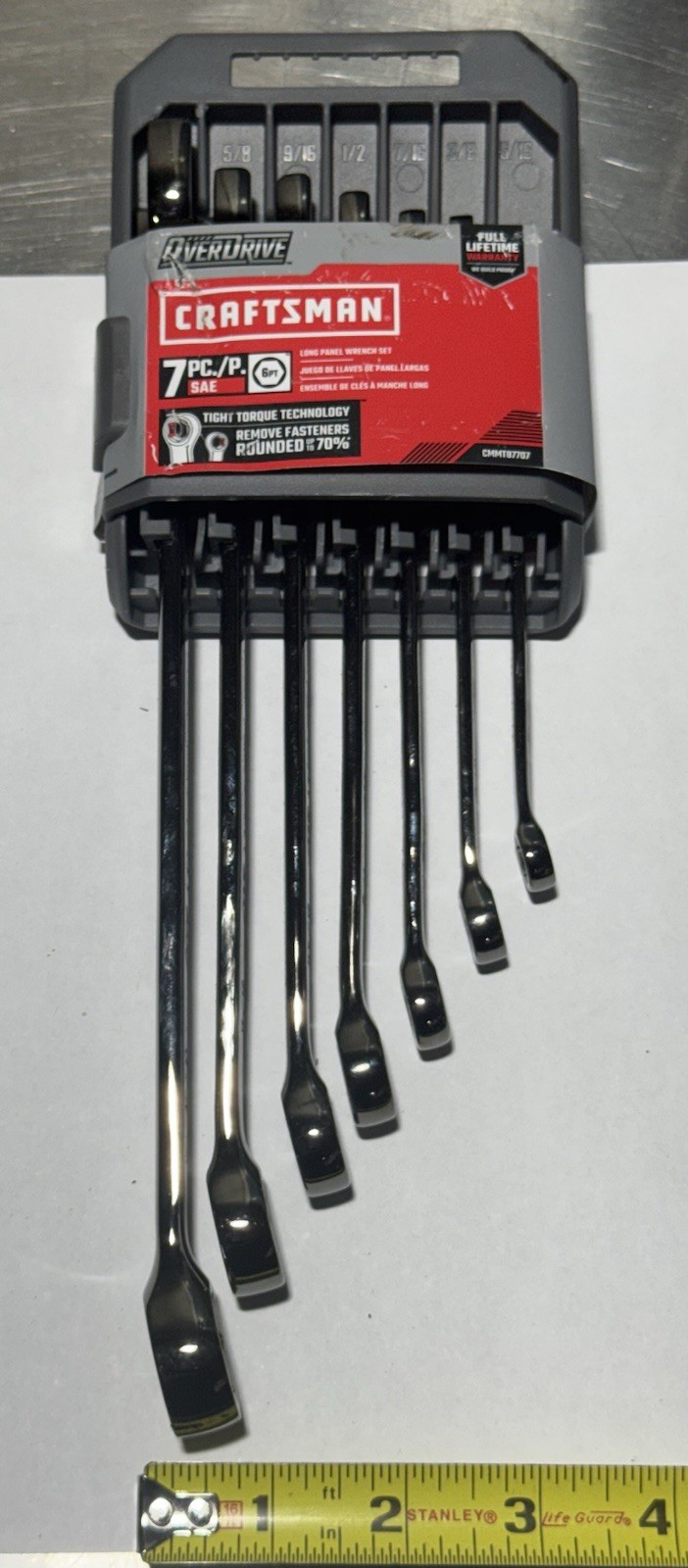 Craftsman Overdrive Long SAE 7-Piece Wrench Set – 5/16″ – 3/4″ – CMMT87707