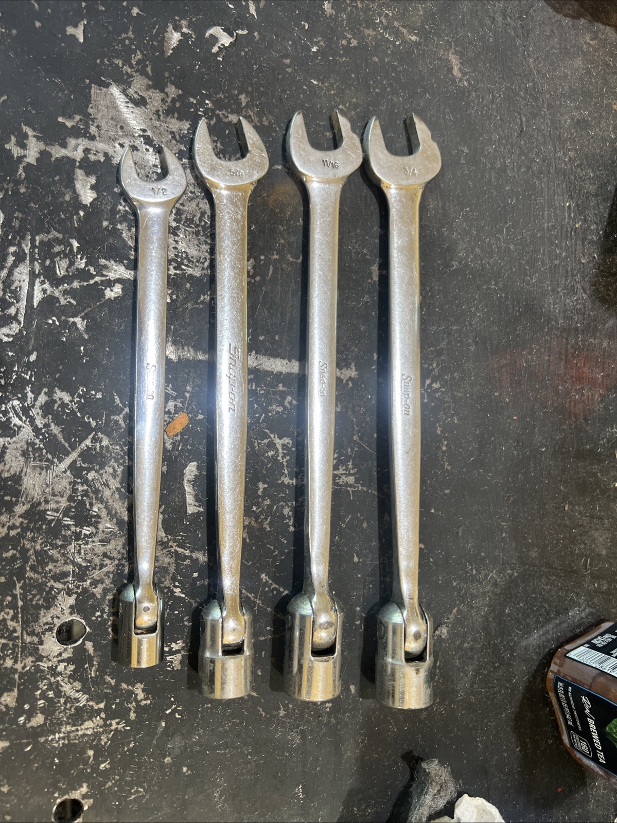 Snap On FHO SAE Flex Socket End Saltus Wrenches Qty 4