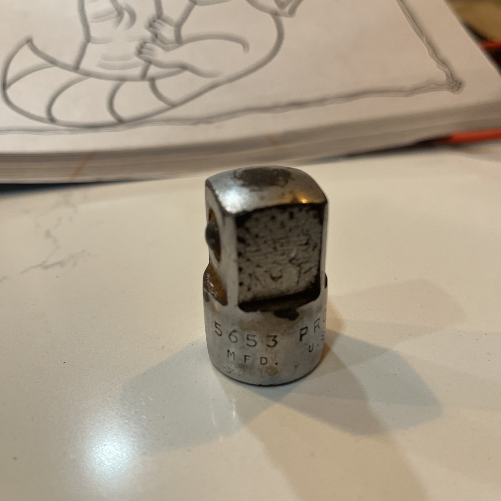 Proto Professional 5653 Socket Adapter 1/2″ Female to 3/4″ Male Made in USA