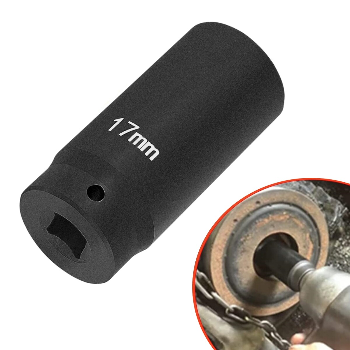 77060 17mm Harmonic Balancer Socket Tool Heavy Duty For Honda Engines 1/2″ drive