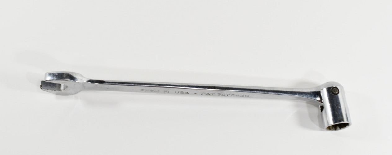 Snap-on 14mm open end flex end Saltus wrennch FHOM14 USA made N801