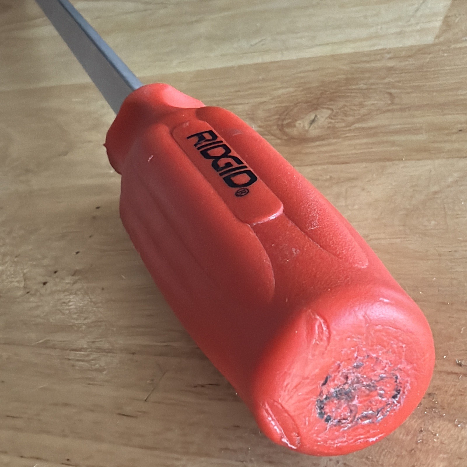 Ridgid 3/8″ Cabinet Flat Slotted Screwdriver Orange 16″ Long Shank 507-631 USA