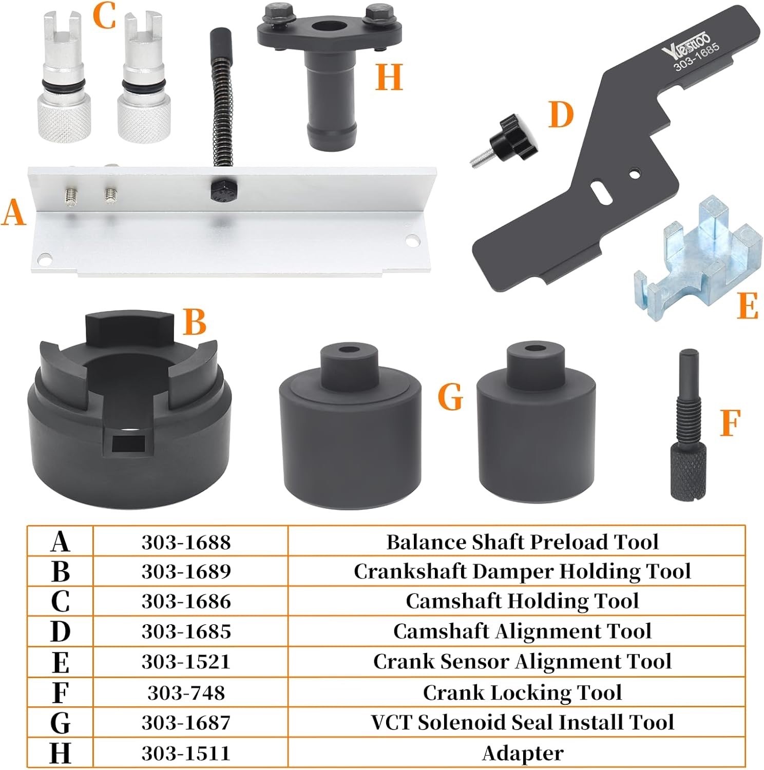Camshaft Alignment Holding Timing Kit – Balance Shaft Preload Tool-Ford, Lincoln