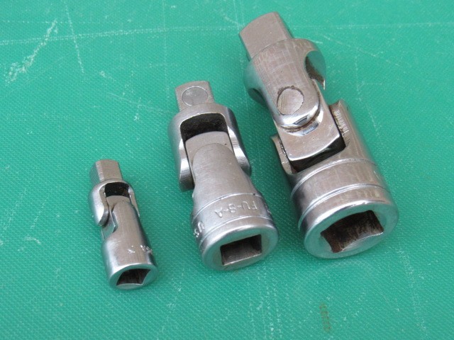 SNAP ON 103UFTS 1/4″ 3/8″ 1/2″ 3 PIECE UNIVERSAL SWIVEL JOINT SET TMU8 FU8A S8